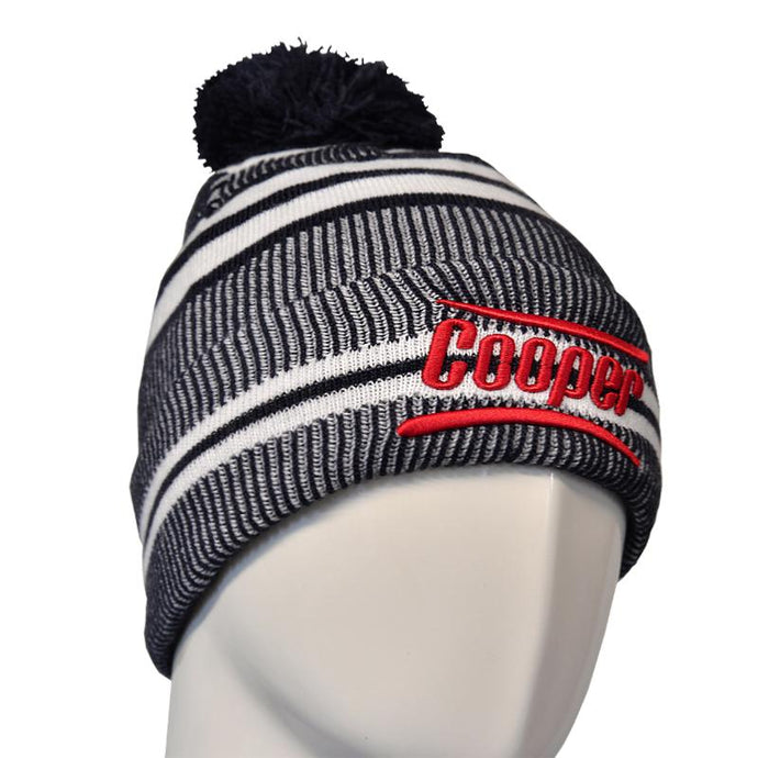 Cooper Navy/White Bobble Hat - Cooper Leisurewear