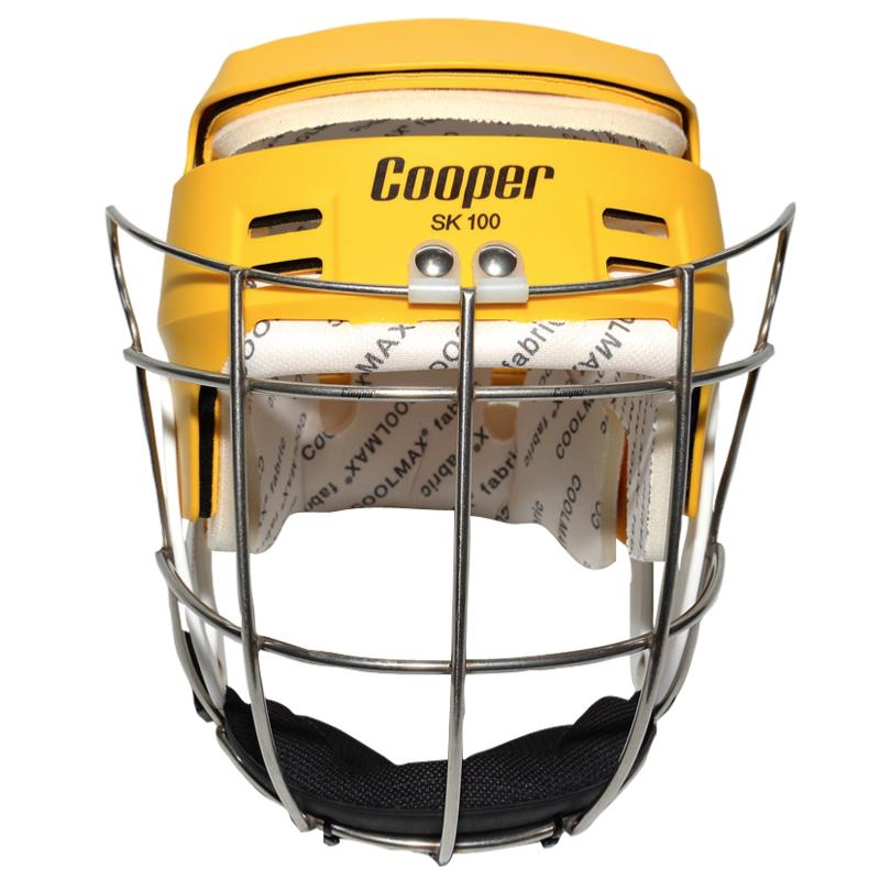 Load image into Gallery viewer, Junior SK100 Yellow Hurling Helmet - Cooper Leisurewear
