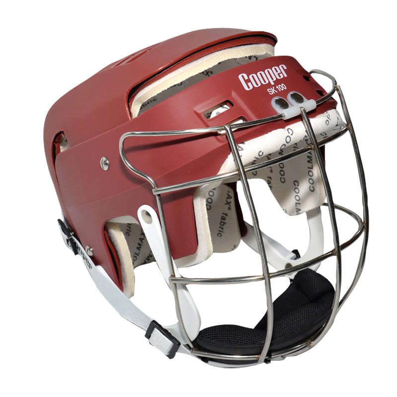 Load image into Gallery viewer, Junior SK100 Maroon Hurling Helmet - Cooper Leisurewear
