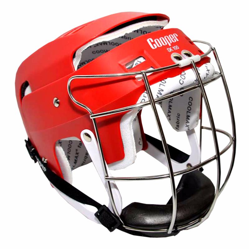 Load image into Gallery viewer, Junior SK100 Red Hurling Helmet - Cooper Leisurewear
