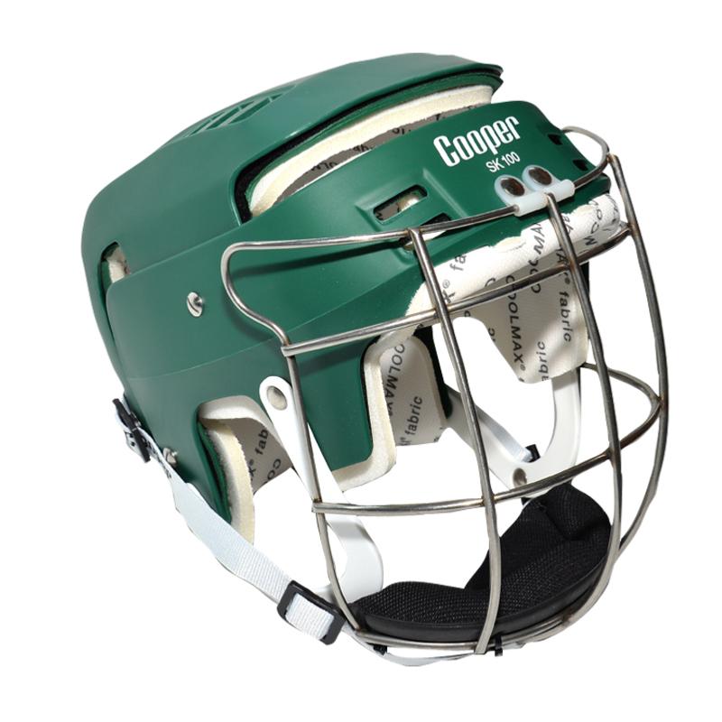 Load image into Gallery viewer, Junior SK100 Green Hurling Helmet - Cooper Leisurewear
