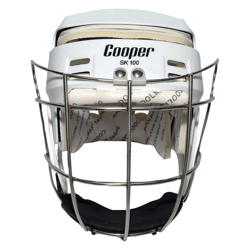 Load image into Gallery viewer, Junior SK100 White Hurling Helmet - Cooper Leisurewear
