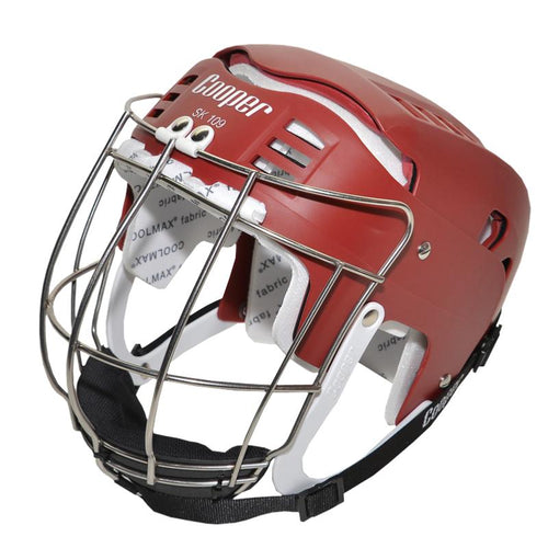 Senior SK109 Maroon Hurling Helmet - Cooper Leisurewear