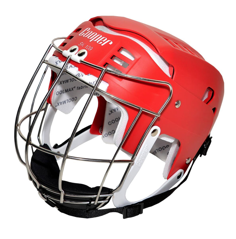 Load image into Gallery viewer, Senior SK109 Red Hurling Helmet - Cooper Leisurewear
