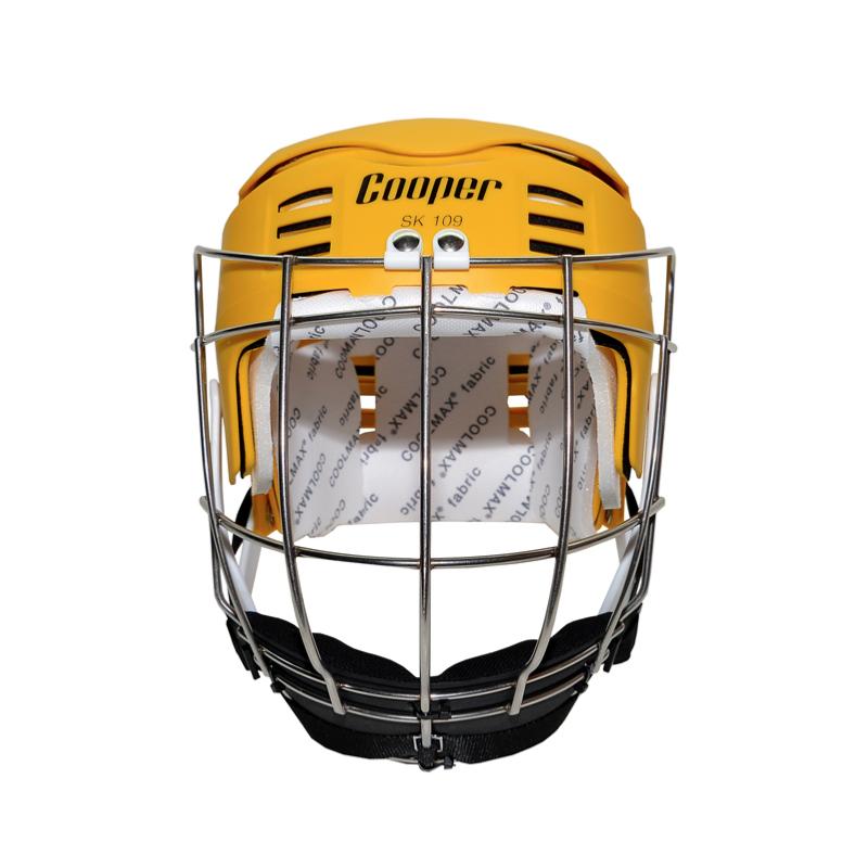 Load image into Gallery viewer, Senior SK109 Yellow Hurling Helmet - Cooper Leisurewear
